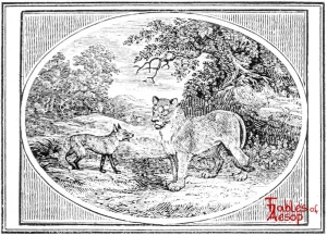Bewick - 0157 - Lioness and Fox