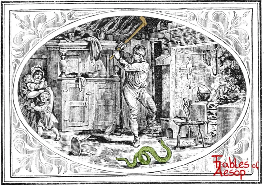 The Farmer And The Viper The Farmer and The Snake - Fables of Aesop