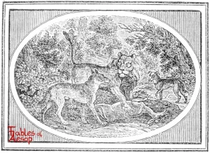 Bewick - 0401 - Lion, Wolf and Dog