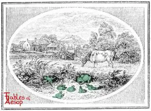Bewick - Proud Frog and Ox