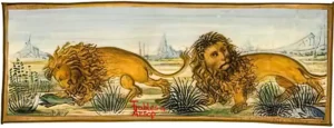 Gherardo 141 Lion Scared by Frog